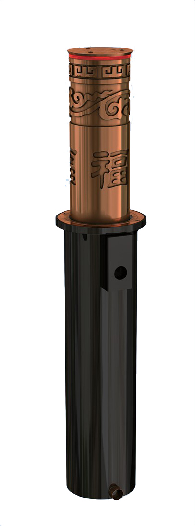 深埋式浮雕镀铜款